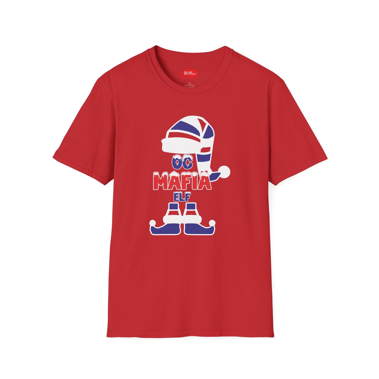 OC Mafia Elf Bills Backers Orange County (OC) Bills at the Beach Unisex T-Shirt