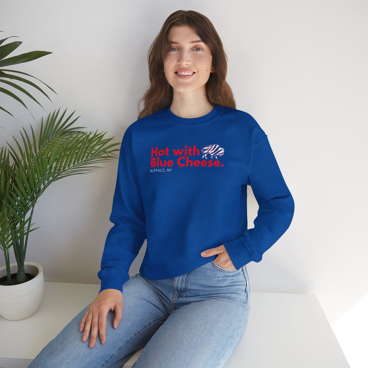 Hot with Blue Cheese™ Unisex Crewneck Sweatshirt