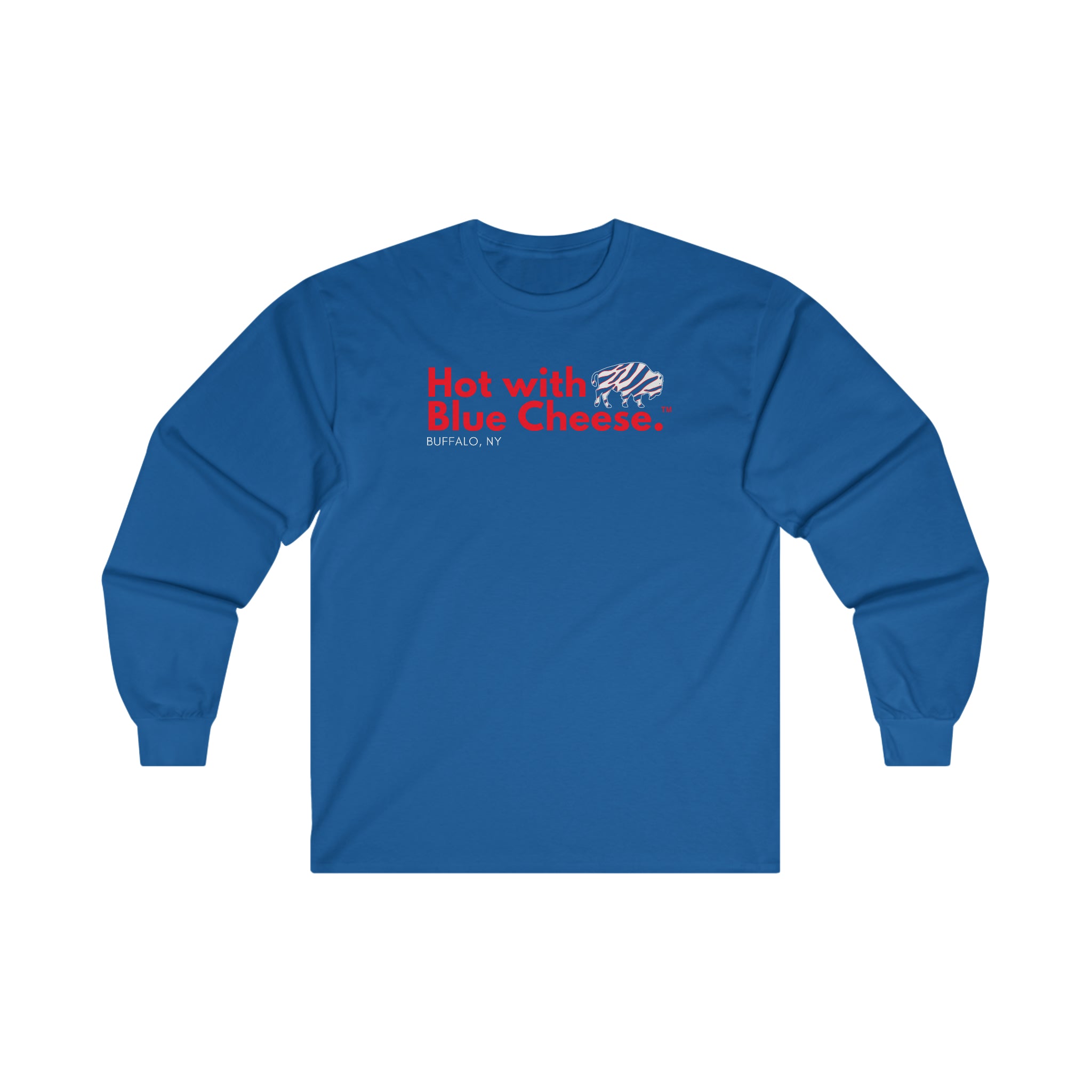 Buffalo Bills Billieve Unisex Crewneck Sweatshirt – Hot with Blue Cheese