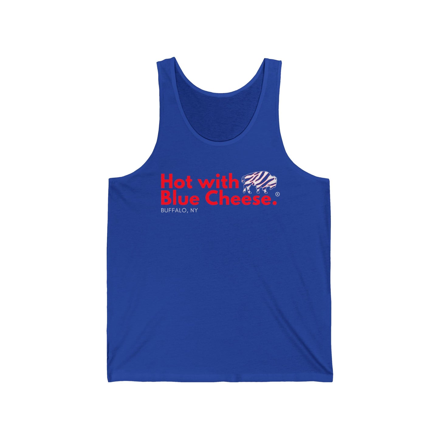 Hot with Blue Cheese™ Unisex Jersey Tank