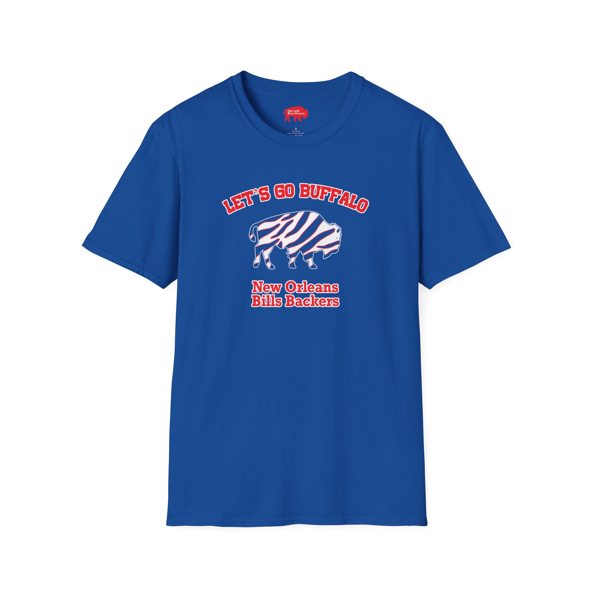 Buffalo Bills Backer New Orleans Unisex T-Shirt – Hot with Blue Cheese