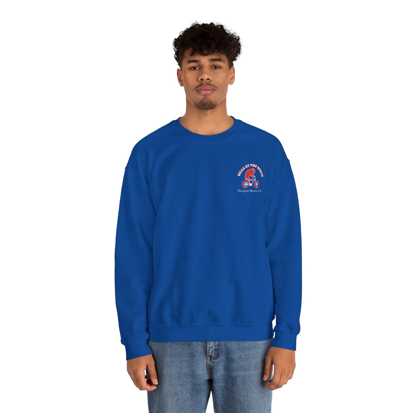 Bills at the Beach Newport Beach California Unisex Crewneck Sweatshirt