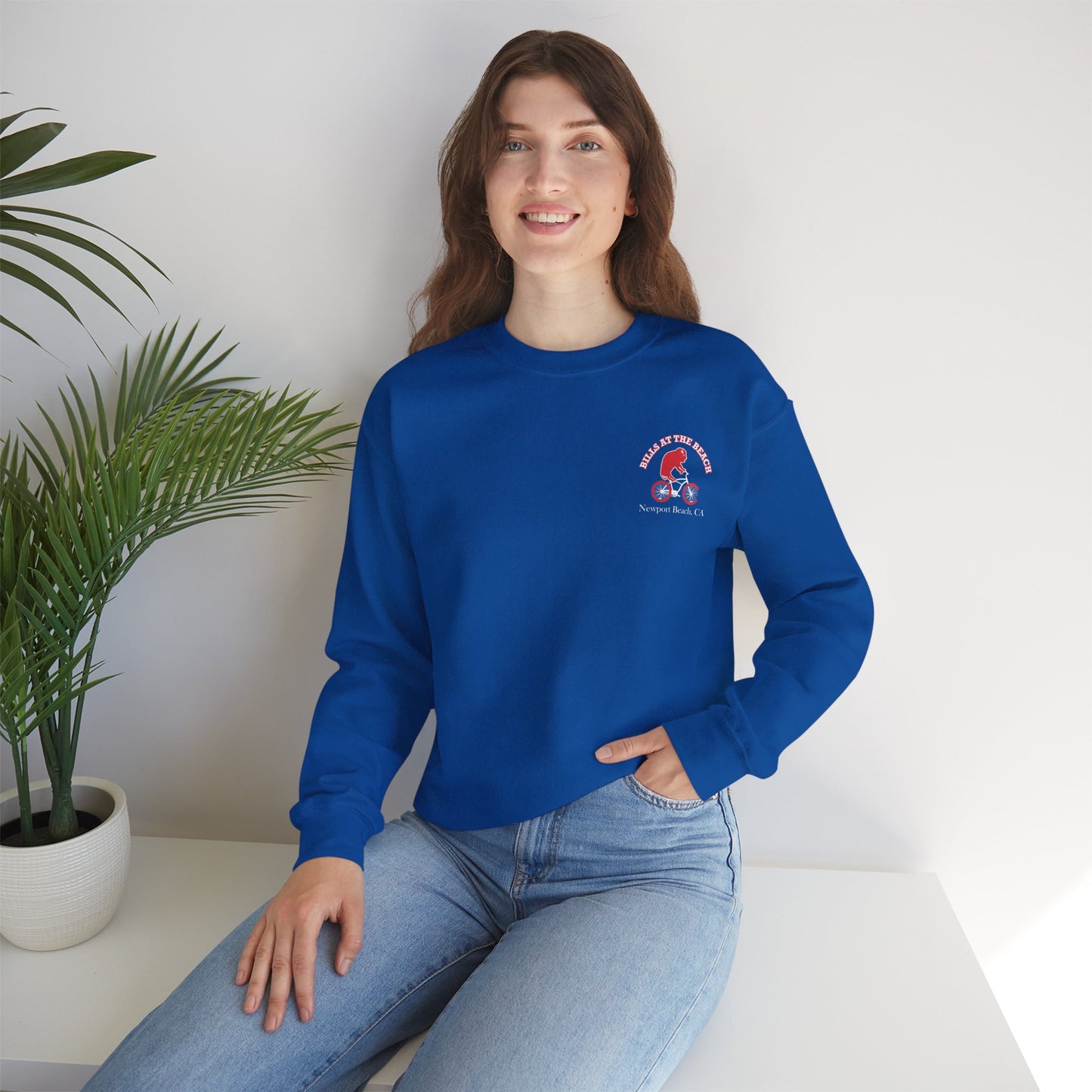 Bills at the Beach Newport Beach California Unisex Crewneck Sweatshirt