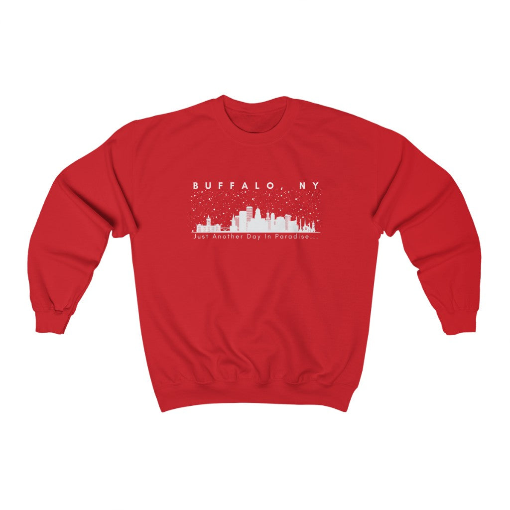 Buffalo Snowy Skyline Unisex Crewneck Sweatshirt