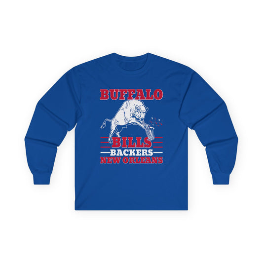 New Orleans Buffalo Bills Backers Long Sleeve Unisex T-Shirt