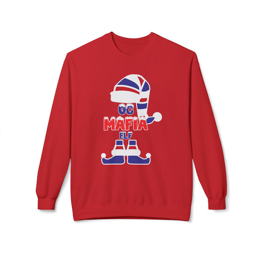 OC Mafia Elf Bills Backers Orange County Crewneck Sweatshirt