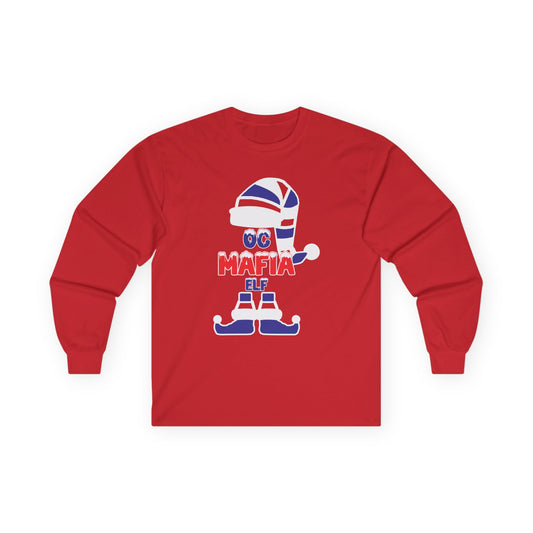 OC Mafia Elf Bills Backers Orange County (OC) Bills at the Beach Long Sleeve Unisex T-Shirt