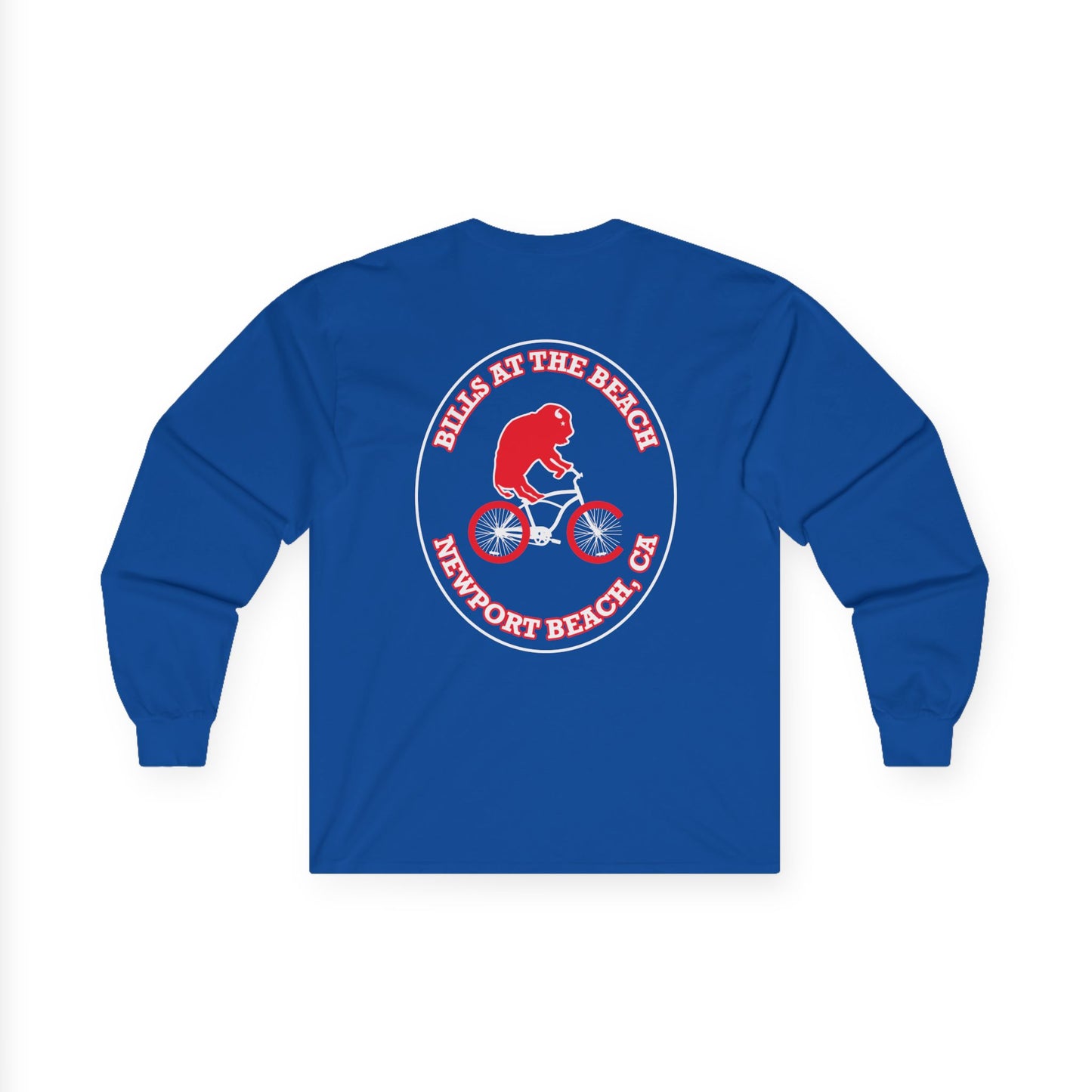 "Bills on the Beach" Newport Beach Long Sleeve Unisex T-Shirt