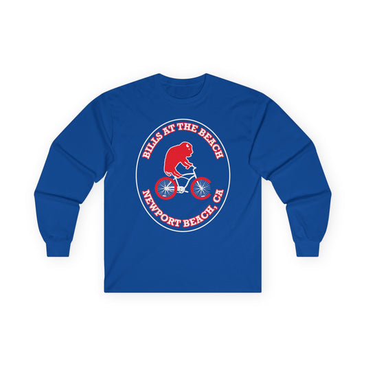 "Bills at the Beach" Newport Beach Long Sleeve Unisex T-Shirt