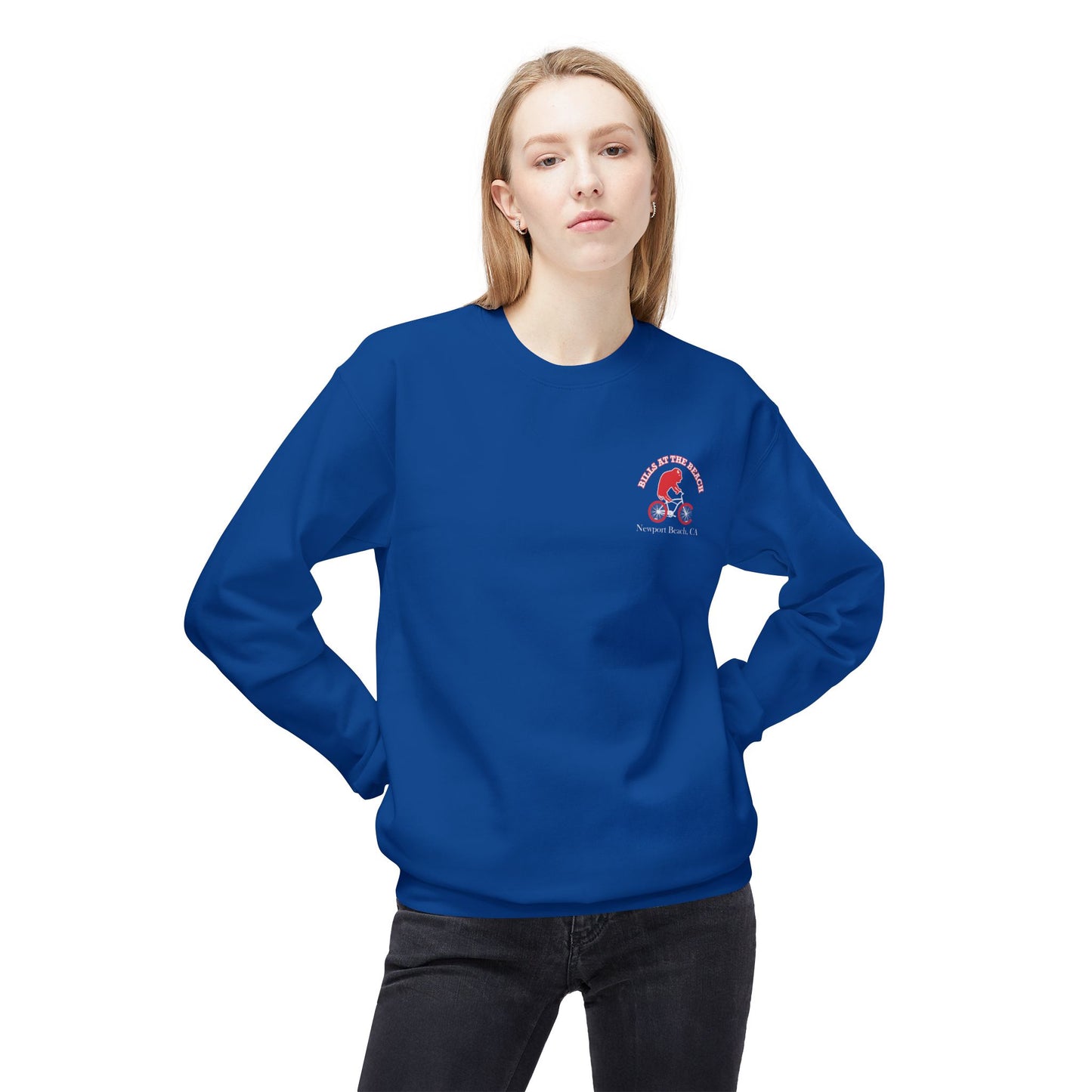 “Bills at the Beach” Newport Beach Crewneck Sweatshirt