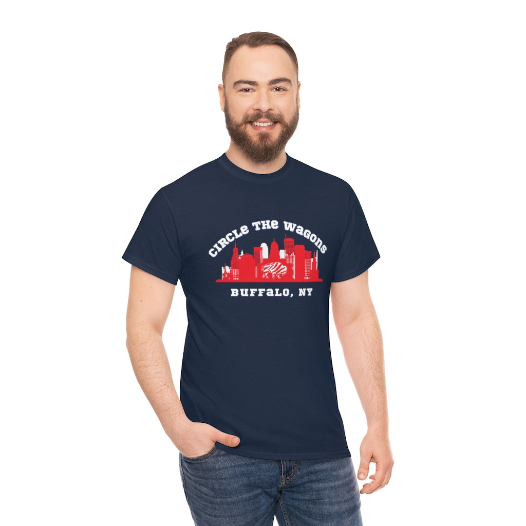 Circle the Wagons T-Shirt (Red Buffalo)