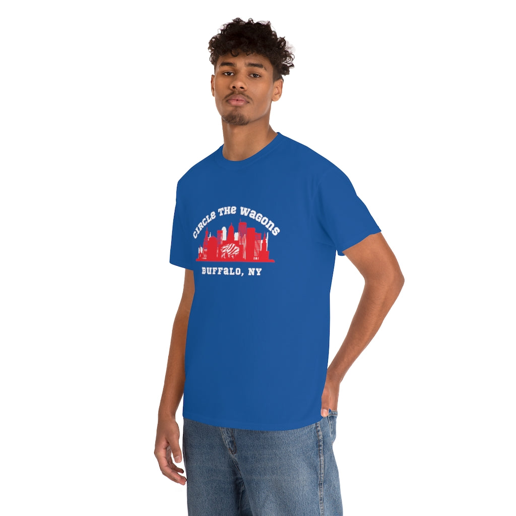 Circle the Wagons T-Shirt (Red Buffalo)